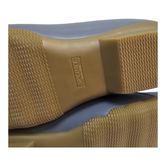 Women's Sperry Saltwater Emboss Wool Duck Boots Dark Grey Size 9 - Picture 8 of 12